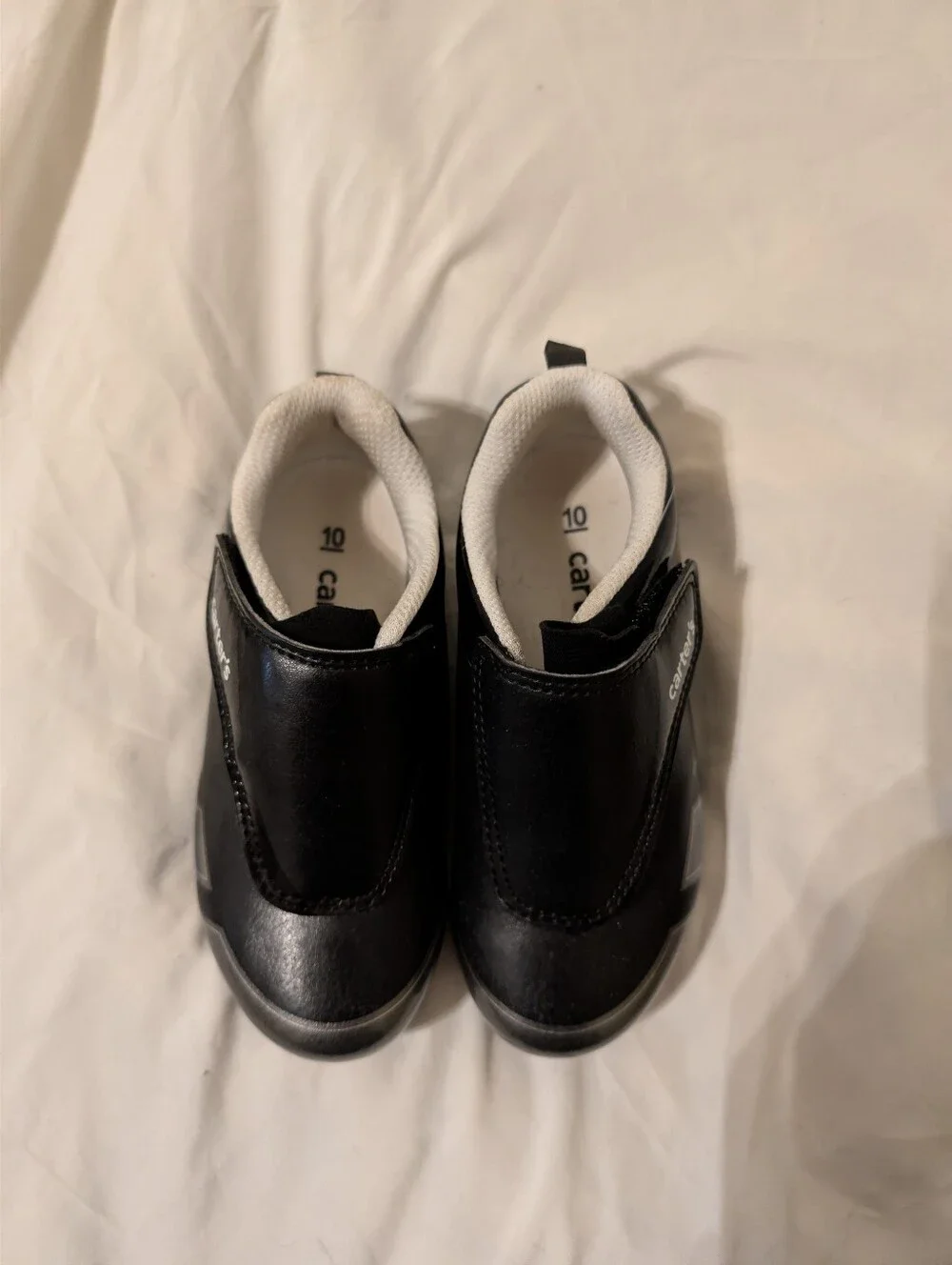 Carter's Kids Black and Silver Slip-On Cleats